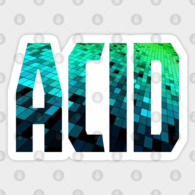 acid house rap edm techno dj raver gifts Sticker by BIGUP